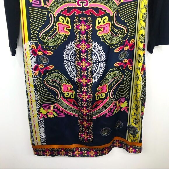 Aryeh Colorful Medallion Graphic Print Sheath Dress - Picture 3 of 16